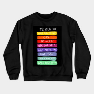 Classroom and home kid emotion resource Crewneck Sweatshirt